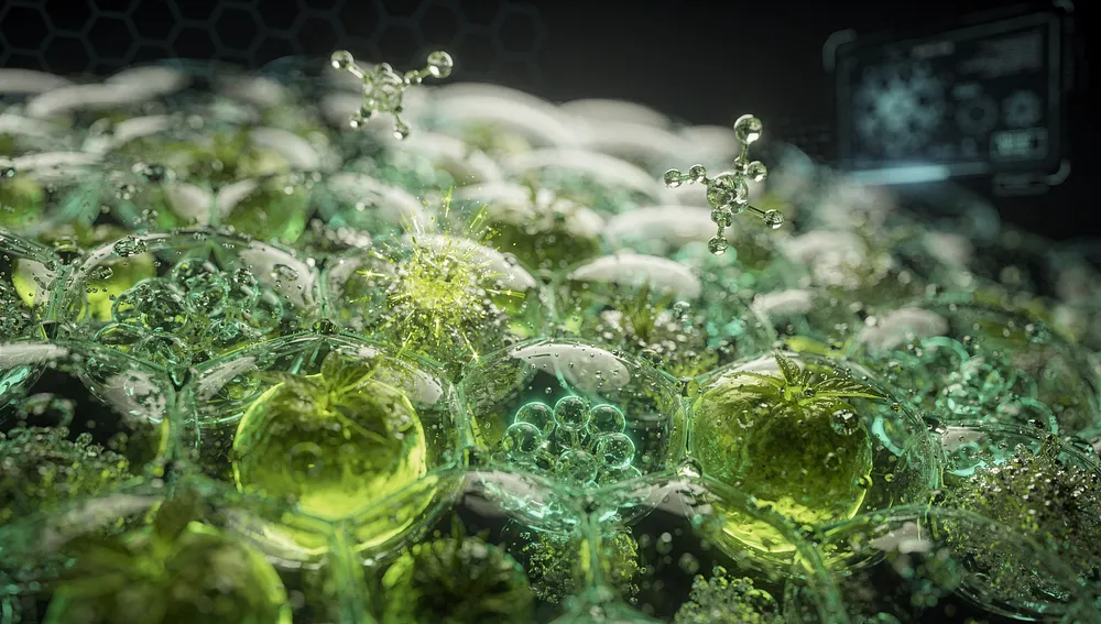 Science Molecule Green Tea