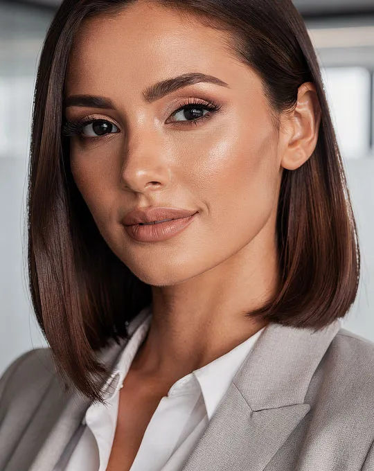 Woman with glowing skin